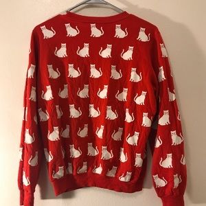 Vintage cat sweater